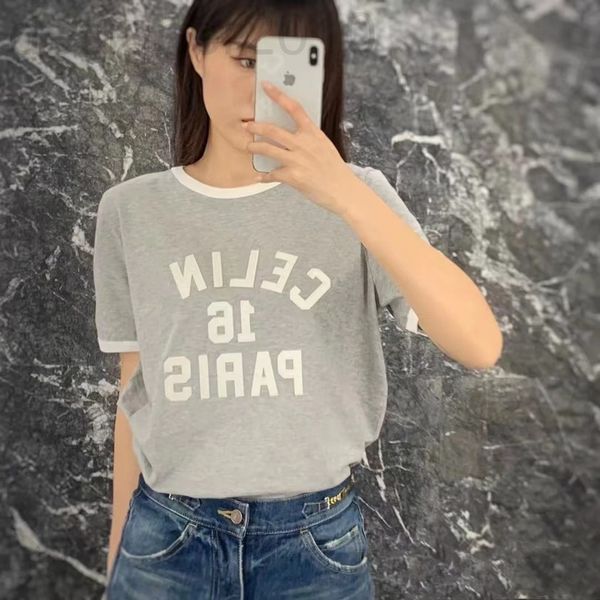 women's t-shirt designer c family 2022 spring and summer new couple's high-grade grey sticker letter embroidery color matching rou, White
women's t-shirt designer c family 2022 spring and summer new couple's high-grade grey sticker letter embroidery color matching rou, White