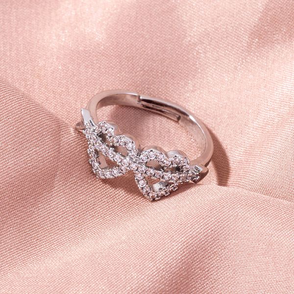 fashion designers accessories european and american style rings trend love valentines day the arrow of love doppel herz micro-inlaid zircon, Silver
fashion designers accessories european and american style rings trend love valentines day the arrow of love doppel herz micro-inlaid zircon, Silver