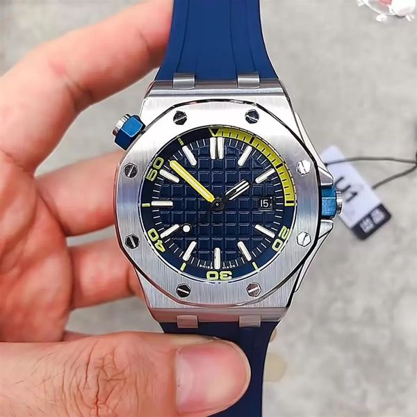 u1 aaa mens automatic mechanical movement watches sapphire glass 5 atm waterproof rubber watchband texture dial diving royal super luminous, Slivery;brown
u1 aaa mens automatic mechanical movement watches sapphire glass 5 atm waterproof rubber watchband texture dial diving royal super luminous, Slivery;brown
