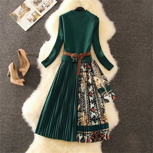 autumn winter elegant sweater dress knitted long sleeve women printing pleated patchwork office work 210529, Black;gray
autumn winter elegant sweater dress knitted long sleeve women printing pleated patchwork office work 210529, Black;gray