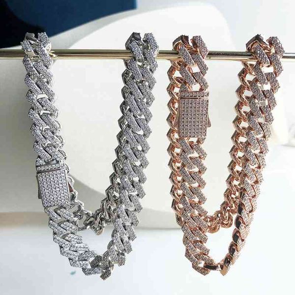 hip hop icy diamond cuban link chain necklace women, Silver 
hip hop icy diamond cuban link chain necklace women, Silver