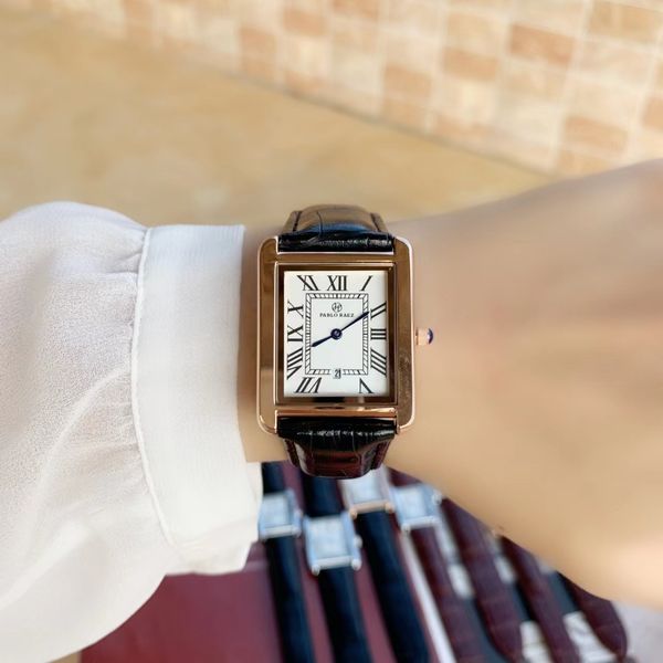 classic men's watch32mm women's 29mm quartz watch fashion silver strap stainless steel table monte luxury, Slivery;brown
classic men's watch32mm women's 29mm quartz watch fashion silver strap stainless steel table monte luxury, Slivery;brown