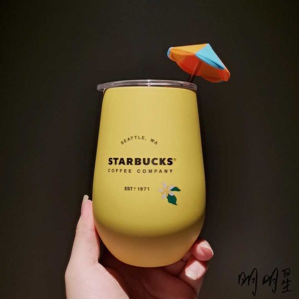 starbucks cup summer 360ml vacation deskcup with sunshade mixing rod yellow stainless steel water cup
starbucks cup summer 360ml vacation deskcup with sunshade mixing rod yellow stainless steel water cup