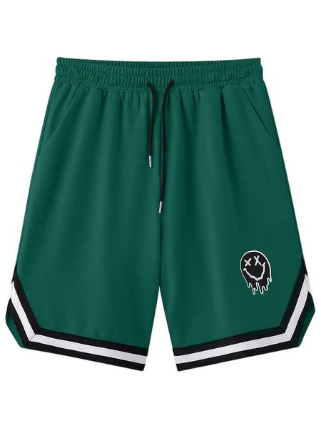 men cartoon graphic stripe trim track shorts j7wu#, White;black
men cartoon graphic stripe trim track shorts j7wu#, White;black