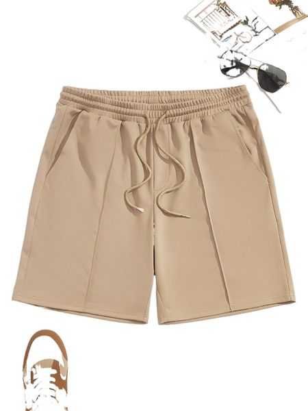 men drawstring waist shorts w8ee#, White;black