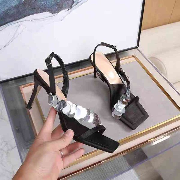 sandals sandal lady spring fairy style fashion square toe exposed herringbone with sequins stiletto heels, Black
sandals sandal lady spring fairy style fashion square toe exposed herringbone with sequins stiletto heels, Black
