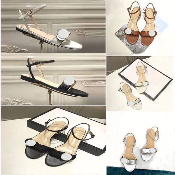 luxury designer shoes classic ladies sandals imported leather flat buckl metal buckle beach slippers plus size, Black
luxury designer shoes classic ladies sandals imported leather flat buckl metal buckle beach slippers plus size, Black