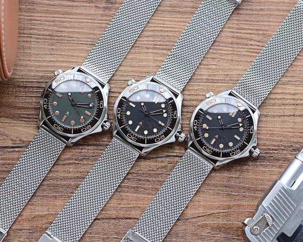 ceramic bezel nttd 42mm no time to die men orologio sapphire mens watches automatic movement mechanical montre de luxe watch james bond 007, Slivery;brown
ceramic bezel nttd 42mm no time to die men orologio sapphire mens watches automatic movement mechanical montre de luxe watch james bond 007, Slivery;brown