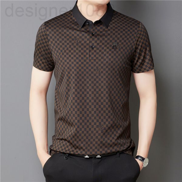 men's polos designer tiktok summer short sleeve t-shirt men's young and middle-aged casual printed polo shirt ice silk lapel dad&#, White;black
men's polos designer tiktok summer short sleeve t-shirt men's young and middle-aged casual printed polo shirt ice silk lapel dad&#, White;black