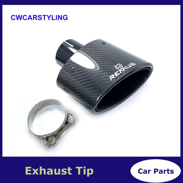 1pcs remus logo modified 150mm large diameter nozzle bright cawide oval glossy carbon fiber car exhaust muffler for any cars
1pcs remus logo modified 150mm large diameter nozzle bright cawide oval glossy carbon fiber car exhaust muffler for any cars