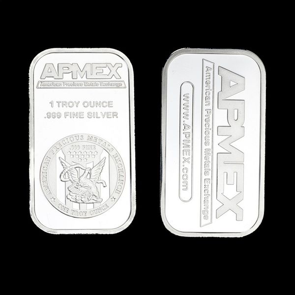 10pcs non magnetic craft 1oz silver bar bullion silver-plated replica collectible crafts souvenir gifts
10pcs non magnetic craft 1oz silver bar bullion silver-plated replica collectible crafts souvenir gifts