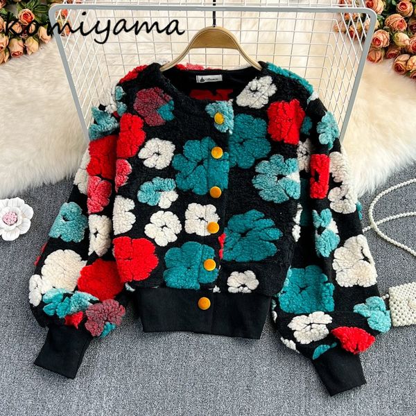 komiyama chic hit color floral jacket women fashion ins o neck long sleeve jackets korean sweet single breasted coat 220817, Black;brown
komiyama chic hit color floral jacket women fashion ins o neck long sleeve jackets korean sweet single breasted coat 220817, Black;brown