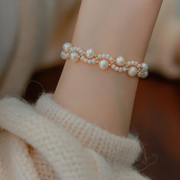 fancy pearl bracelet female cat claw temperament fresh water versatile high sense girlfriends gift, Golden;silver
fancy pearl bracelet female cat claw temperament fresh water versatile high sense girlfriends gift, Golden;silver