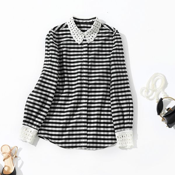 women's blouses & shirts women's hollow lace contrast lapel stripe fashion temperament loose thin long sleeve shirt in5z, White
women's blouses & shirts women's hollow lace contrast lapel stripe fashion temperament loose thin long sleeve shirt in5z, White