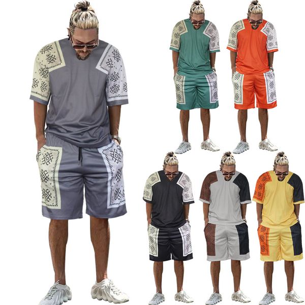 3d printed mens tracksuit t-shirt shorts two-piece set summer loose casual suit colorblock pocket tethered men tracksuits streetwear designe, Gray
3d printed mens tracksuit t-shirt shorts two-piece set summer loose casual suit colorblock pocket tethered men tracksuits streetwear designe, Gray