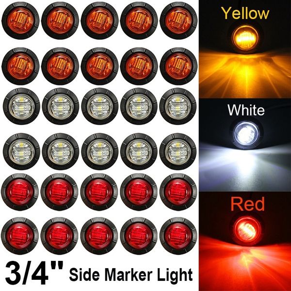 3/4 inches round led side marker lights car turn signal lights external lamp for car truck trailer bus
3/4 inches round led side marker lights car turn signal lights external lamp for car truck trailer bus