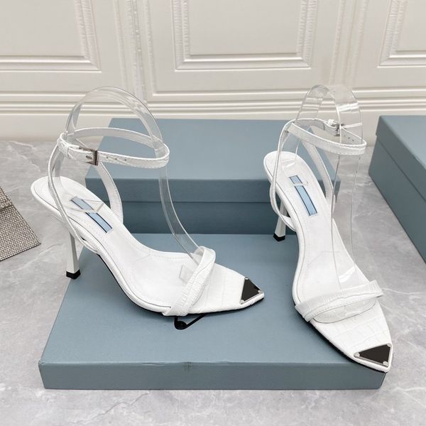 women's high-heels sandals luxury designer brand shoes pointed triangle buckled sandals imported sheepskin with box size35-41, Black
women's high-heels sandals luxury designer brand shoes pointed triangle buckled sandals imported sheepskin with box size35-41, Black