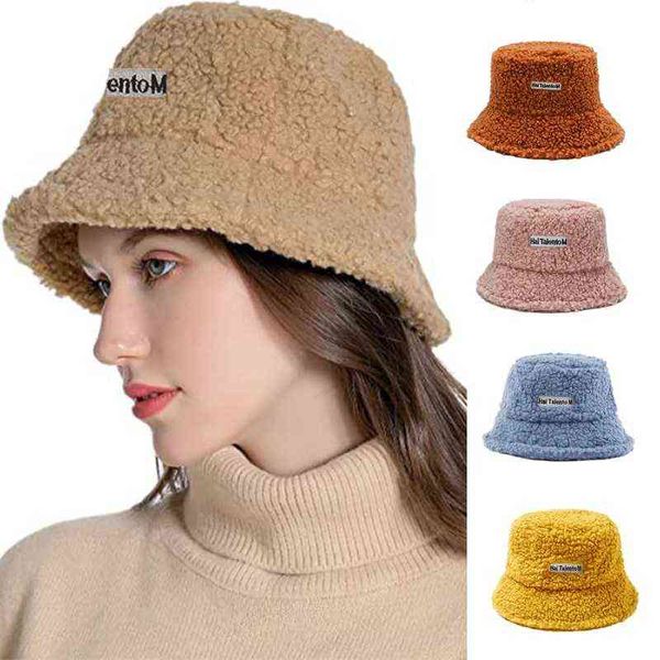 women bucket hat letter female fishing fisherman cap warm 2022 autumn winter lamb wool thicken plush outdoor hats y220702, Blue;gray
women bucket hat letter female fishing fisherman cap warm 2022 autumn winter lamb wool thicken plush outdoor hats y220702, Blue;gray