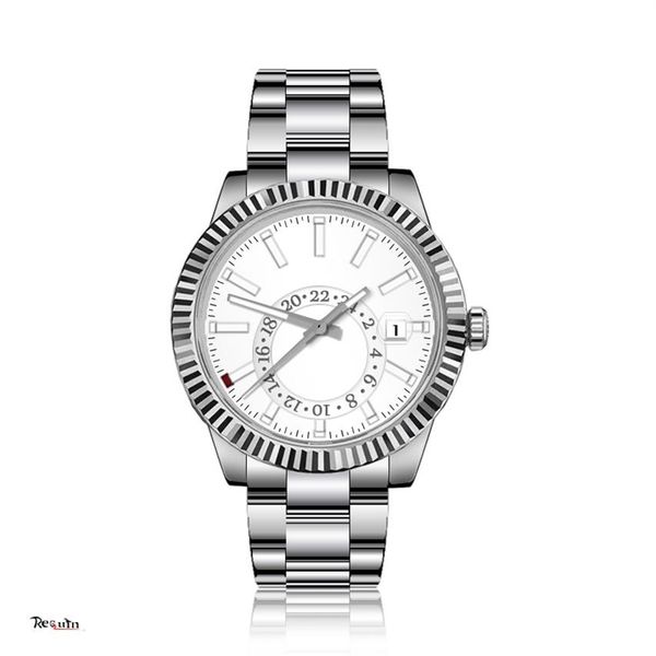 men's automatic mechanical watch sky-dweller m326934-0005 requin brand silver white stainless steel case calendar dial sky-dw353k, Slivery;brown
men's automatic mechanical watch sky-dweller m326934-0005 requin brand silver white stainless steel case calendar dial sky-dw353k, Slivery;brown