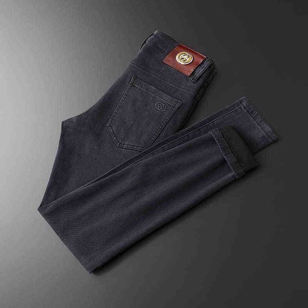 men's jeans slim fit leggings 2022 autumn winter straight casual solid color pants fashion brand, Blue
men's jeans slim fit leggings 2022 autumn winter straight casual solid color pants fashion brand, Blue