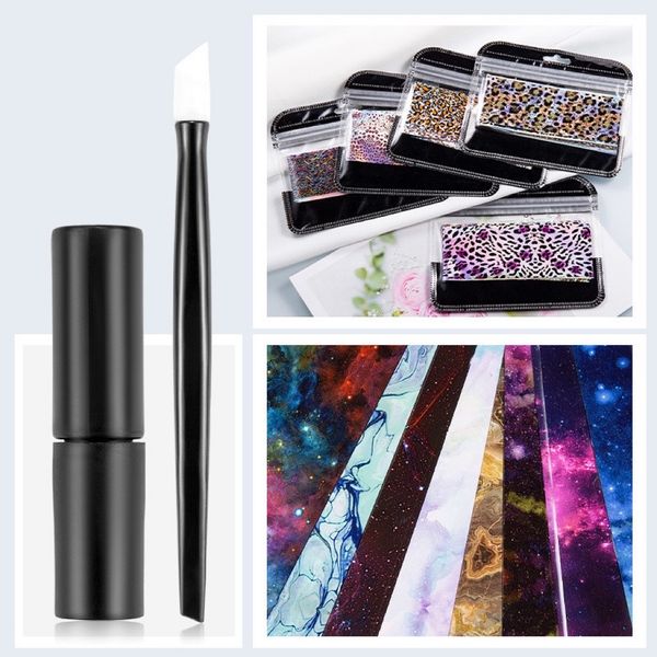 diy nail stickers decals transfer paper 10 pcs sky star leopard flower printed nail sticker papers with nails art tools set, Black
diy nail stickers decals transfer paper 10 pcs sky star leopard flower printed nail sticker papers with nails art tools set, Black