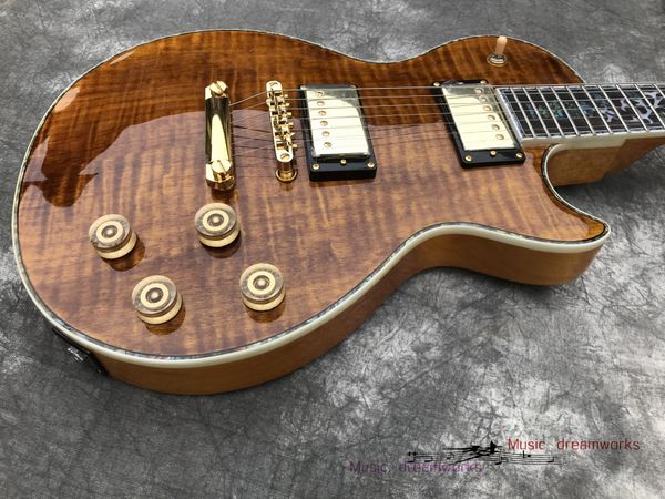 chinese electric guitar les 6 strings mahogany body and neck custom gold hardware special flame maple top
chinese electric guitar les 6 strings mahogany body and neck custom gold hardware special flame maple top