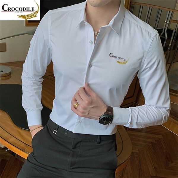 brand dress shirts new social long sleeve shirts men slim fit vintage fashions men s shirt man dress jersey clothing lj200925, White;black
brand dress shirts new social long sleeve shirts men slim fit vintage fashions men s shirt man dress jersey clothing lj200925, White;black