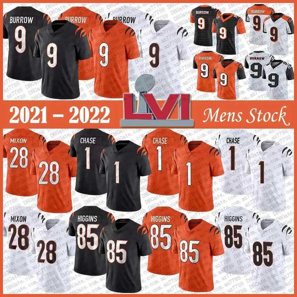 cin 1 jamarr chase 2022 mens football jersey 9 joe burrow 28 joe mixon 85 tee higgins stitched jerseys stock, Black
cin 1 jamarr chase 2022 mens football jersey 9 joe burrow 28 joe mixon 85 tee higgins stitched jerseys stock, Black