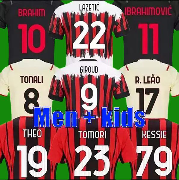 21 22 giroud soccer jersey ibrahimovic kessie football shirt 2021 2022 2023 tonali rebic camiseta de futbol theo brahim lazetic fourth 4th, Black;yellow
21 22 giroud soccer jersey ibrahimovic kessie football shirt 2021 2022 2023 tonali rebic camiseta de futbol theo brahim lazetic fourth 4th, Black;yellow
