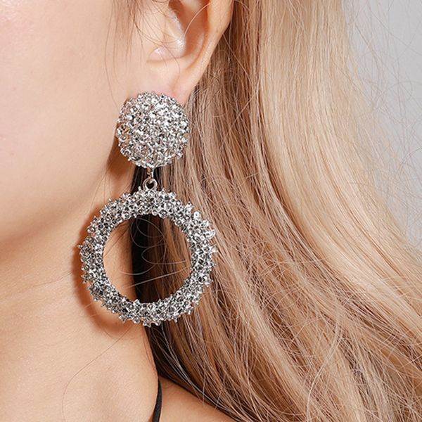 women metal pattern big circle charm earrings hollow out frosted round drop earring european female dress party wearing alloy ear stud rose, Golden
women metal pattern big circle charm earrings hollow out frosted round drop earring european female dress party wearing alloy ear stud rose, Golden