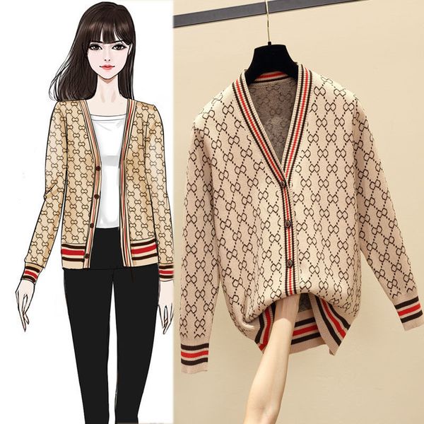women sweater luxury style knitted cardigan coat wholesale winter plaid stripe loose female new long sleeve knitwear clothes, White;black
women sweater luxury style knitted cardigan coat wholesale winter plaid stripe loose female new long sleeve knitwear clothes, White;black