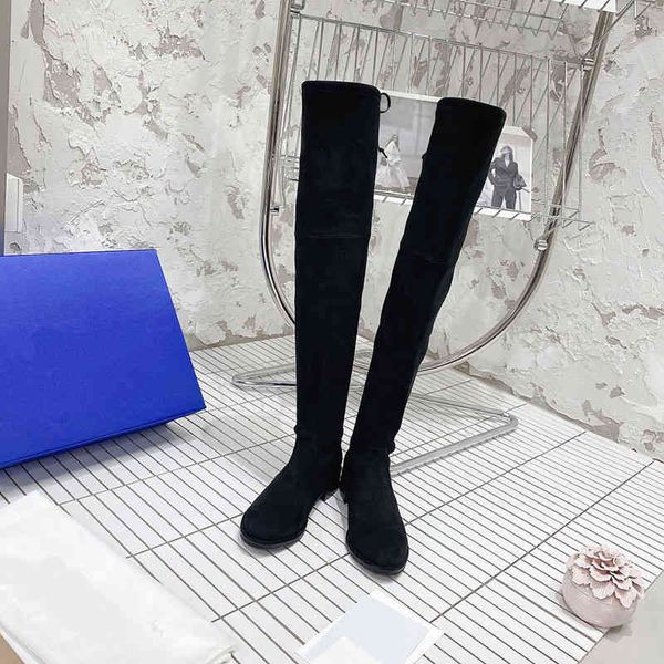 boots autumn and winter high tube knee boots women's thin elastic thick heel long, Black
boots autumn and winter high tube knee boots women's thin elastic thick heel long, Black