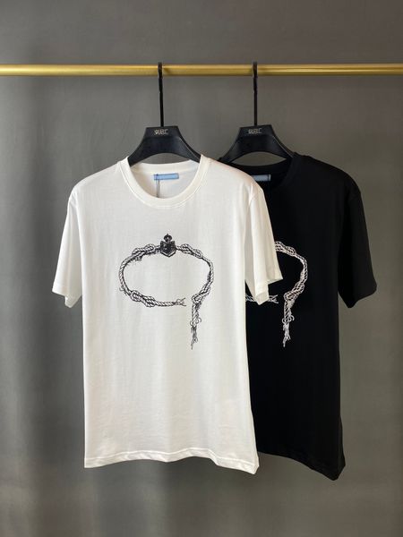 22ss most classic europe street tshirt men luxury designer t shirt imported 280g pure cotton comfortable high-quality wind rope savoyard cre, White;black
22ss most classic europe street tshirt men luxury designer t shirt imported 280g pure cotton comfortable high-quality wind rope savoyard cre, White;black