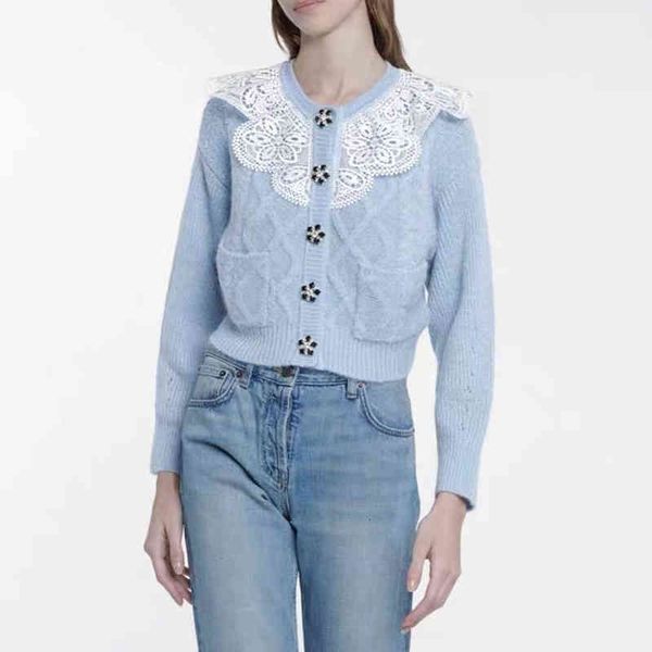 women's sweaters gulinaza winter temperament v-neck doll neck lace sweater cardigan korean version, White;black
women's sweaters gulinaza winter temperament v-neck doll neck lace sweater cardigan korean version, White;black