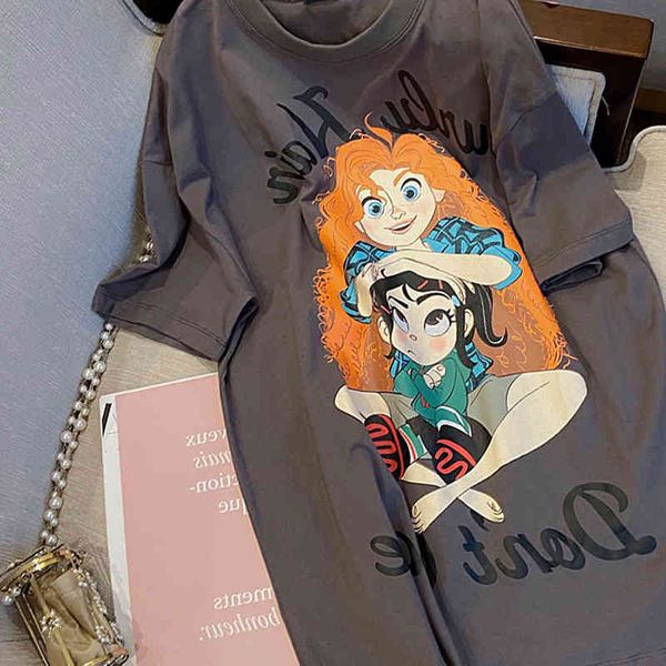 2022 street oversize fashion brand casual short sleeve t-shirt women's spring and summer loose t, White
2022 street oversize fashion brand casual short sleeve t-shirt women's spring and summer loose t, White