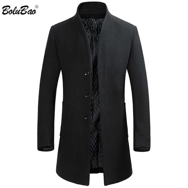 bolubao winter new men wool blends coats fashion brand men s trench coat slim fit casual quality wool blends coat male lj201110, Black
bolubao winter new men wool blends coats fashion brand men s trench coat slim fit casual quality wool blends coat male lj201110, Black