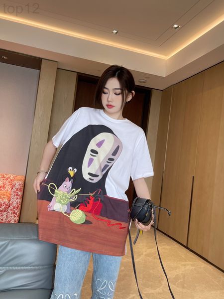 women's t-shirt designer chaopai 22 early spring new faceless men's printed pattern back embroidery super beautiful childlike rest, White
women's t-shirt designer chaopai 22 early spring new faceless men's printed pattern back embroidery super beautiful childlike rest, White