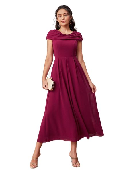 ruched draped chiffon bridesmaid dress y5rm#, White;black 
ruched draped chiffon bridesmaid dress y5rm#, White;black