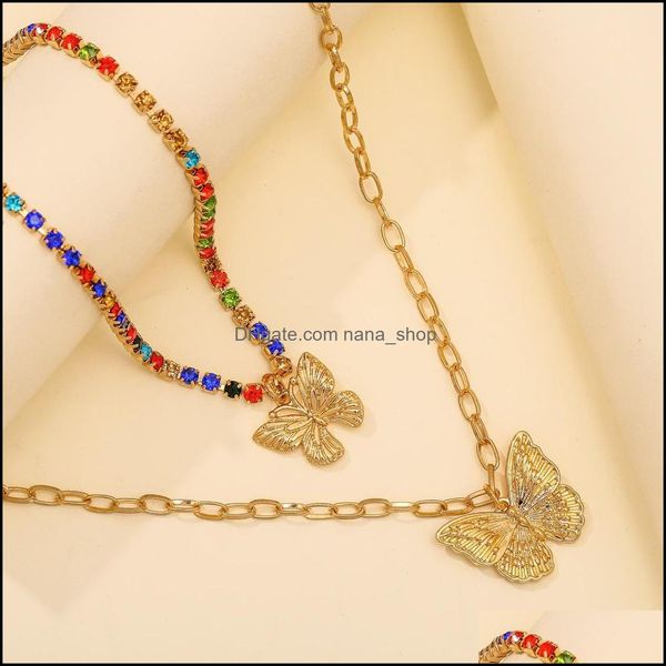 pendant necklaces punk cuban double layer big butterfly necklace fl rhinestone gold color choker thick chain women jewelry n nanashop dhzcd, Silver
pendant necklaces punk cuban double layer big butterfly necklace fl rhinestone gold color choker thick chain women jewelry n nanashop dhzcd, Silver