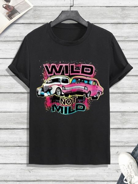 men car & letter graphic tee m1fn#, White;black
men car & letter graphic tee m1fn#, White;black