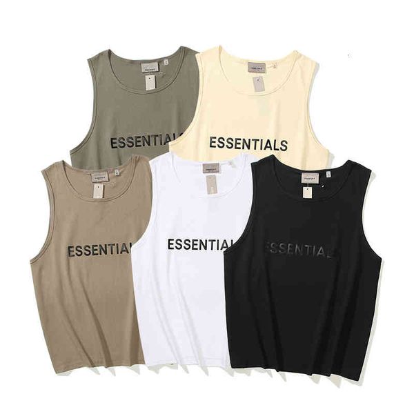 men' tank 21ss fog trend essentials summer feel of god oversized vest bk57, White;black
men' tank 21ss fog trend essentials summer feel of god oversized vest bk57, White;black