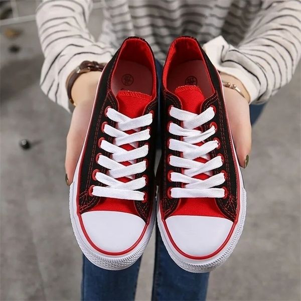 black red blue canvas shoes for women platform sneakers casual lace up flats harajuku flat running espadrilles classics zapatos 220616
black red blue canvas shoes for women platform sneakers casual lace up flats harajuku flat running espadrilles classics zapatos 220616