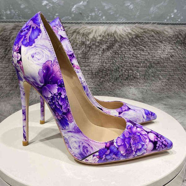 12cm heel purple flower print women glossy patent pointy high heel shoes chic floral stiletto pumps large size 43 44 45 t220730, Black
12cm heel purple flower print women glossy patent pointy high heel shoes chic floral stiletto pumps large size 43 44 45 t220730, Black