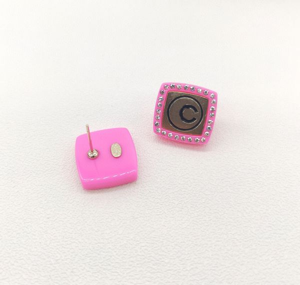 2022 charm square shape stud earring with diamond pink color design for women engagment jewelry gift have box stamp ps4025a, Golden
2022 charm square shape stud earring with diamond pink color design for women engagment jewelry gift have box stamp ps4025a, Golden