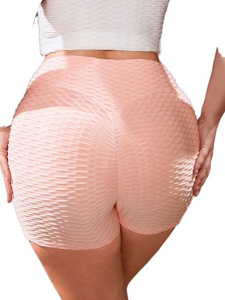 plus four-way stretch textured solid sports shorts p1sa#, Black
plus four-way stretch textured solid sports shorts p1sa#, Black