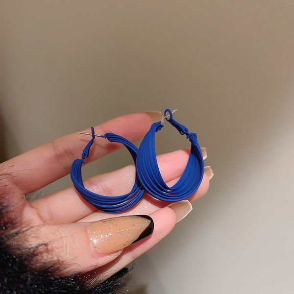 925 silver needle geometric c- shaped acrylic multi-layer earrings klein blue niche earrings elegant high-grade eardrop, Golden
925 silver needle geometric c- shaped acrylic multi-layer earrings klein blue niche earrings elegant high-grade eardrop, Golden