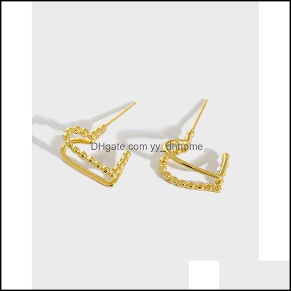 stud earrings jewelry 100% real 925 sterling sier for women korea ins double layers heart brinco fine yme916 drop delivery 2021 rjlhi, Golden;silver
stud earrings jewelry 100% real 925 sterling sier for women korea ins double layers heart brinco fine yme916 drop delivery 2021 rjlhi, Golden;silver