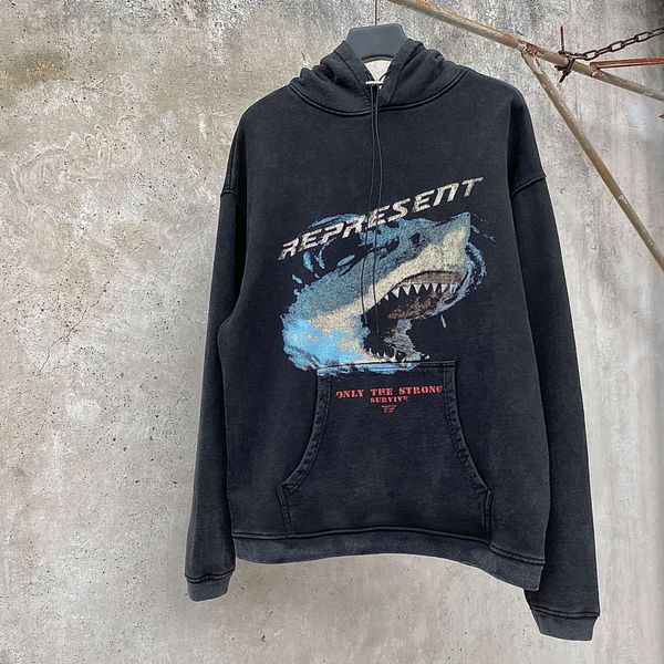 men's hoodies & sweatshirts designer correct high street rep wash used shark fog great white death loose men's and women's sw, Black
men's hoodies & sweatshirts designer correct high street rep wash used shark fog great white death loose men's and women's sw, Black