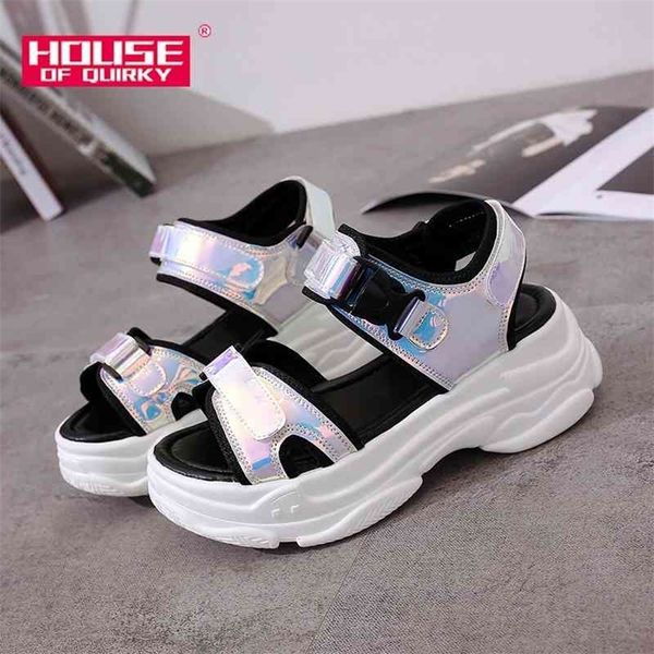 open-toed women sport sandals wedge hollow out outdoor cool platform shoes beach summer 210520, Black
open-toed women sport sandals wedge hollow out outdoor cool platform shoes beach summer 210520, Black