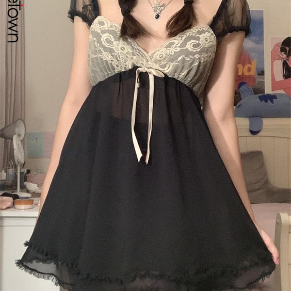 sweetown patchwork lace cute y2k chiffon dresses women square collar elegant grunge fairycore clothes ruffles short a line dress 220527, Black;gray
sweetown patchwork lace cute y2k chiffon dresses women square collar elegant grunge fairycore clothes ruffles short a line dress 220527, Black;gray